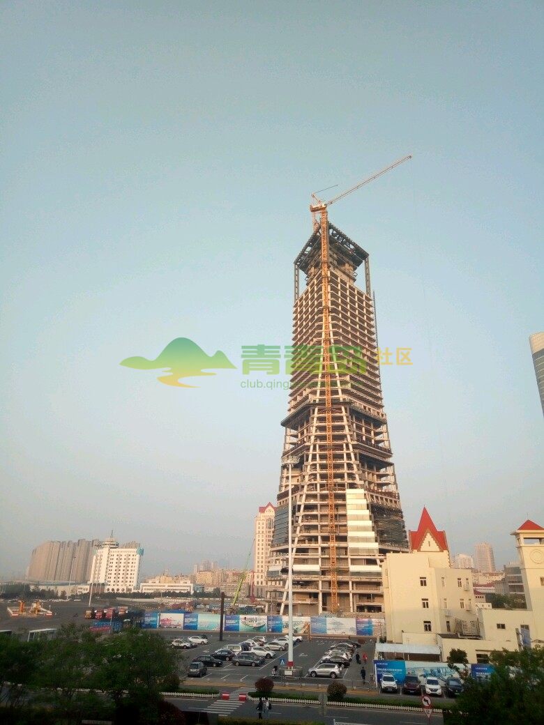 这是山东港口集团综合办公大楼的主体